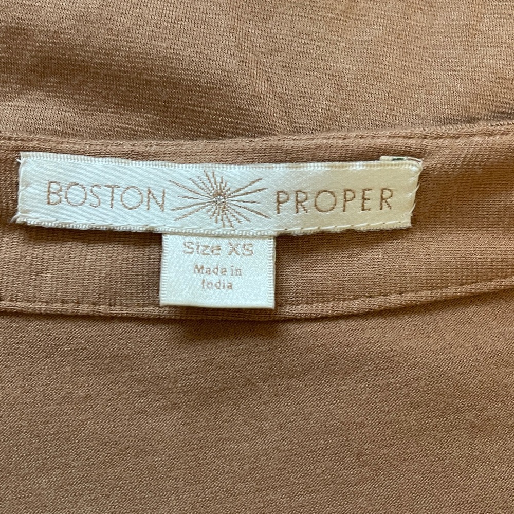 Boston Proper Tan Embroidered Tunic - Picture 5 of 6
